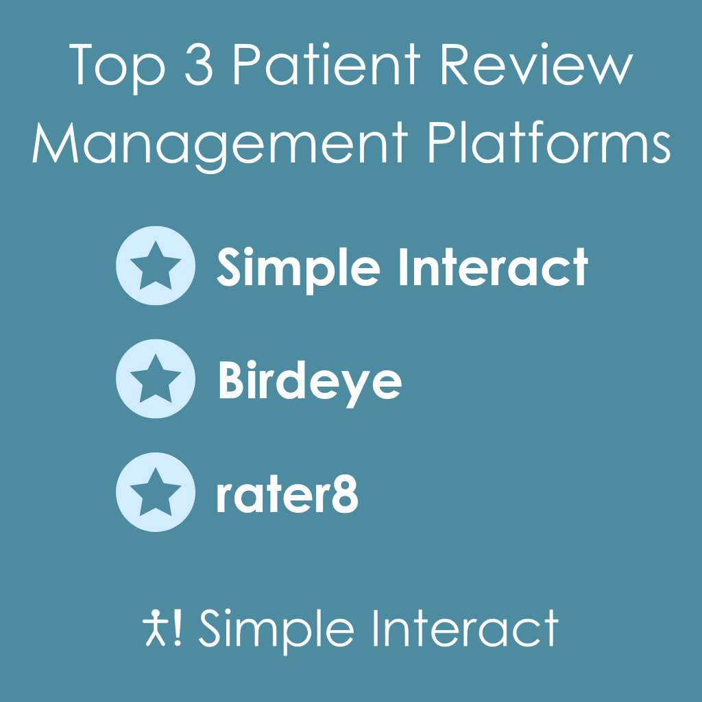 Infographic: Top 3 Patient Review Management Platforms Compared