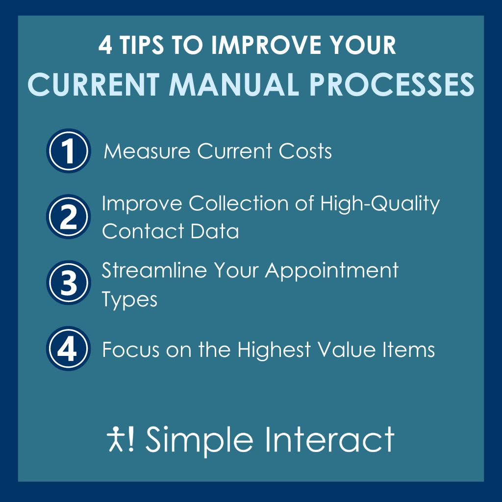 Infographic: 4 Ways to Improve Your Intake and Check-in Process NOW (Before Going Digital)