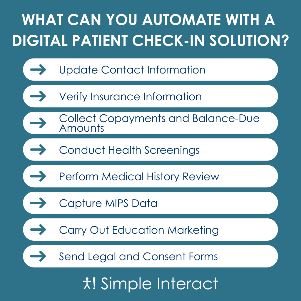 Infographic: Everything You Can Accomplish in Your Digital Patient Check-In